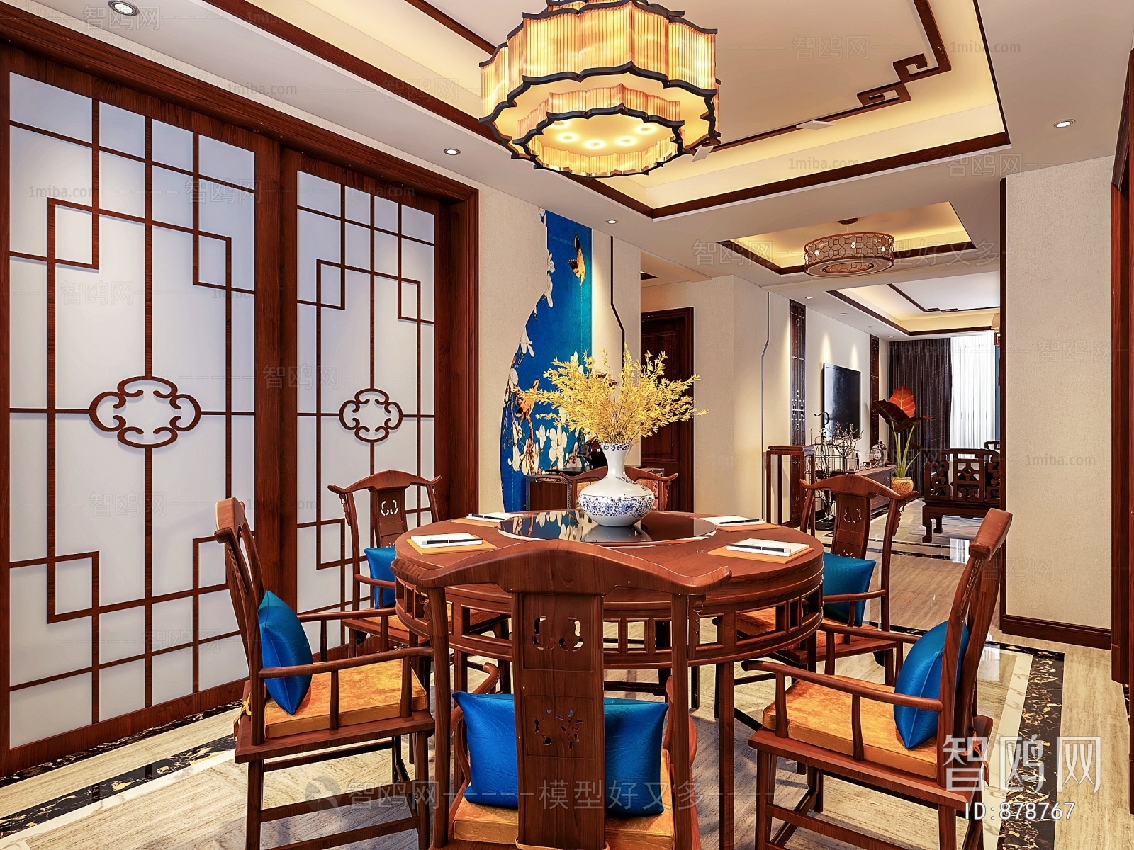 New Chinese Style Dining Room