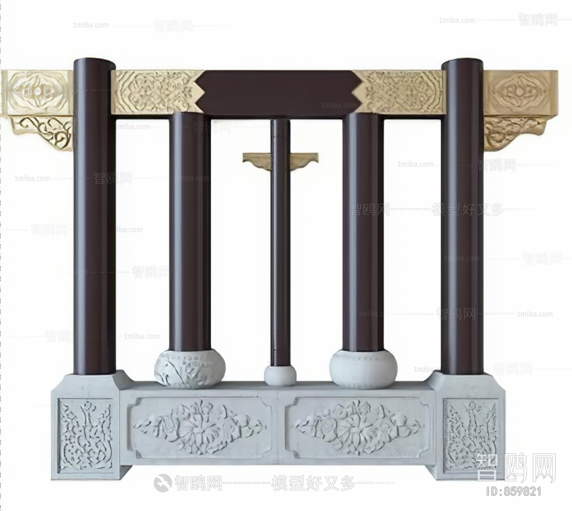 中式柱子雕花