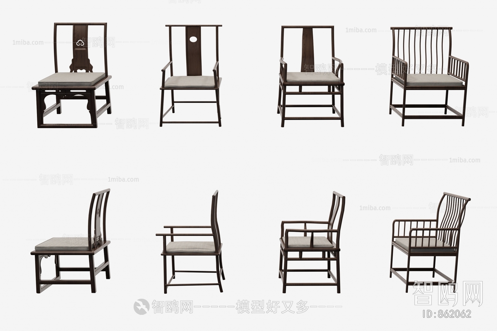 New Chinese Style Single Chair