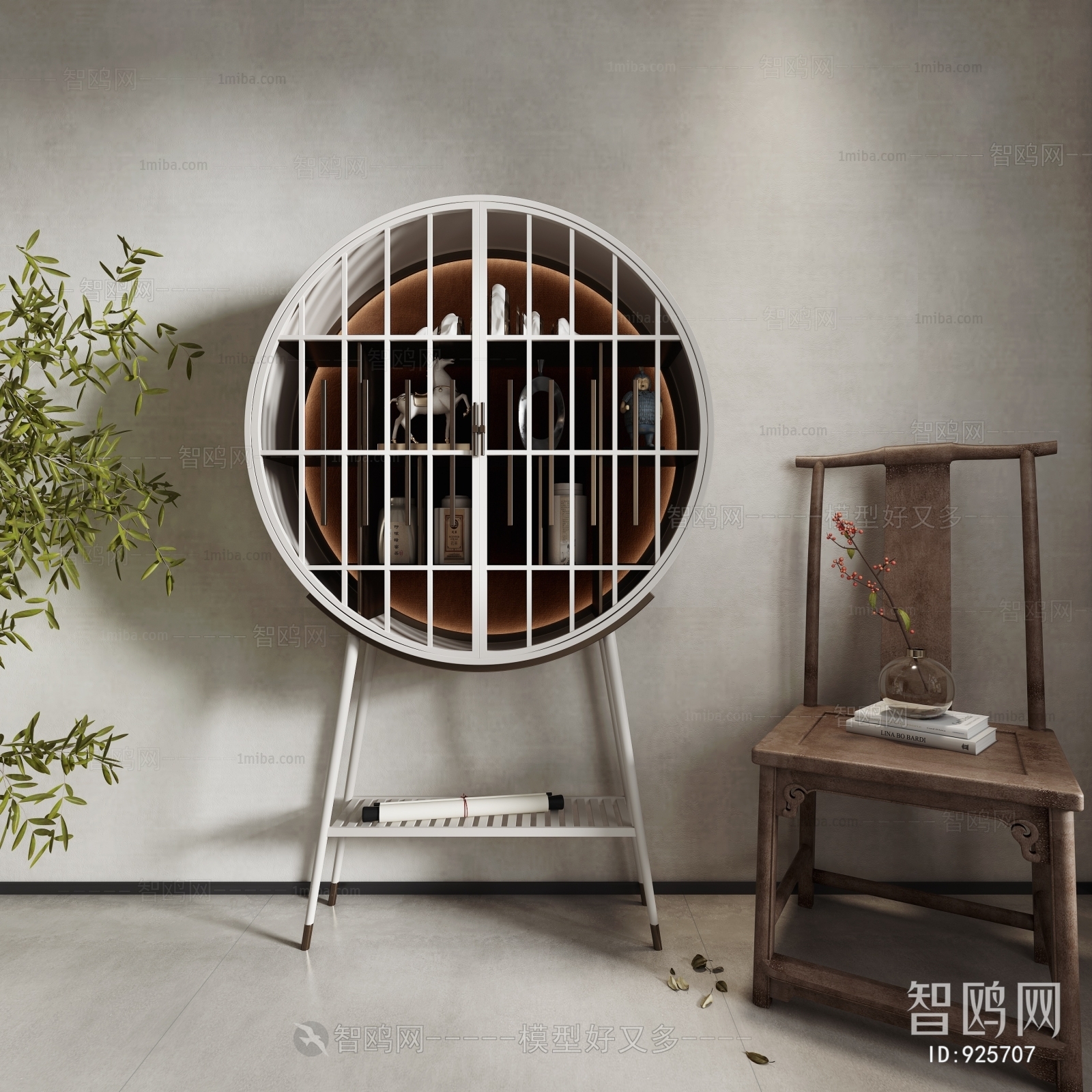 New Chinese Style Decorative Cabinet