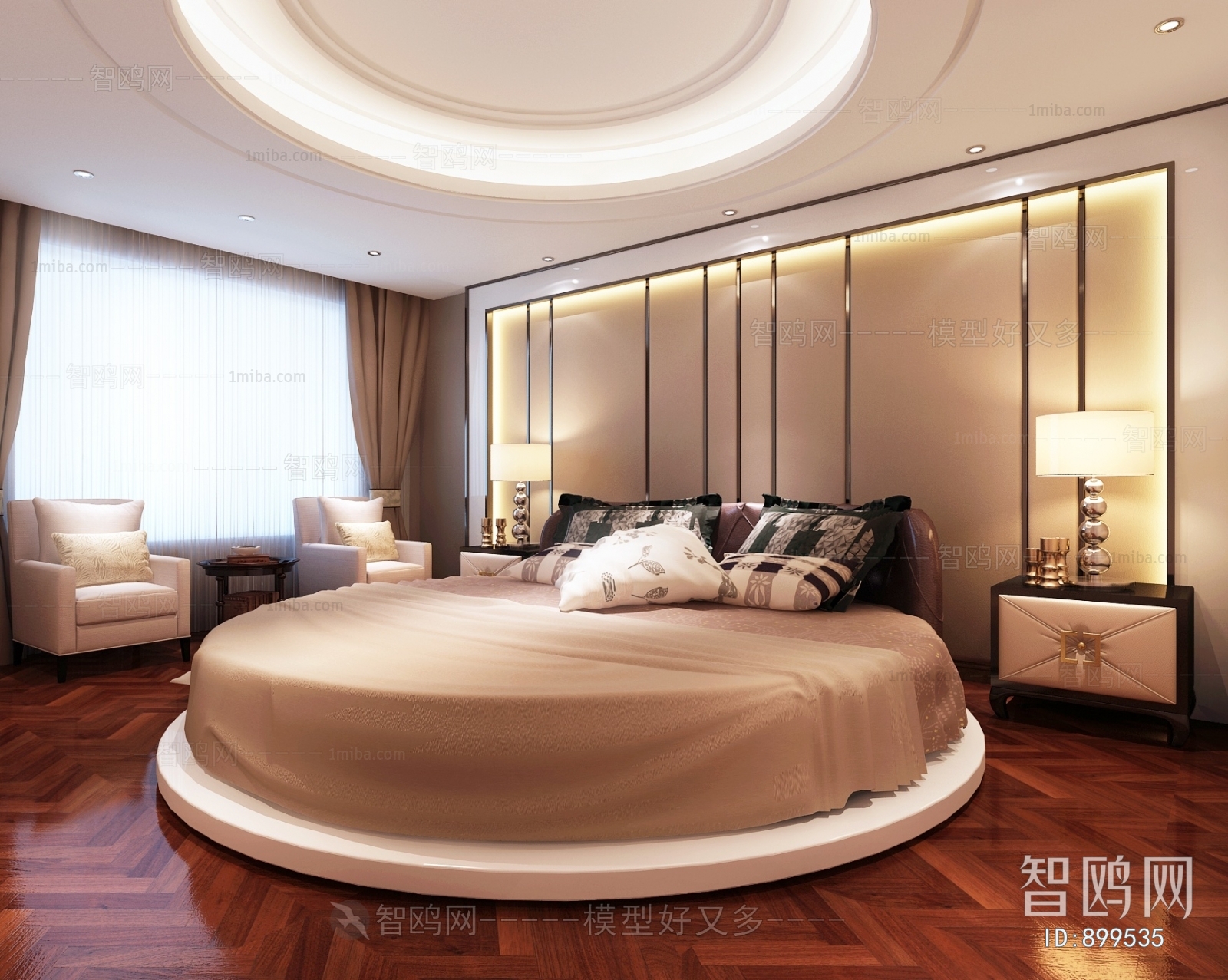 New Chinese Style Bedroom