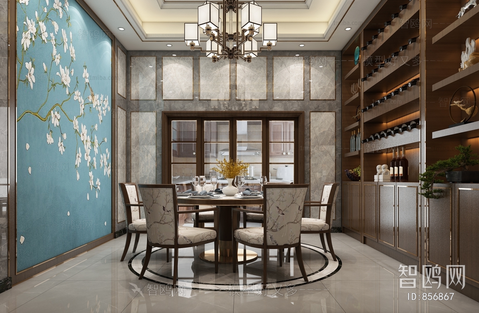 New Chinese Style Dining Room