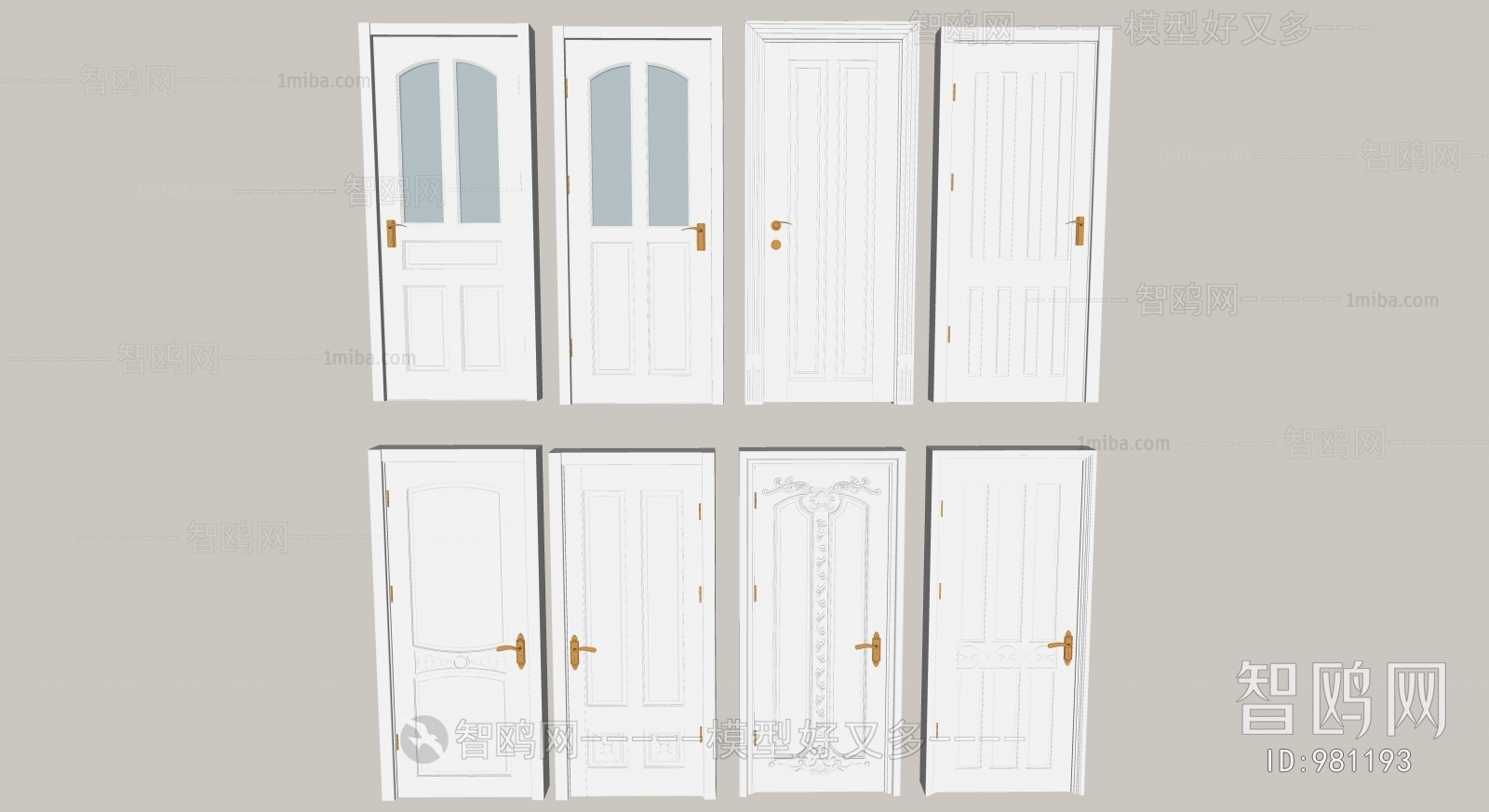 Simple European Style Door