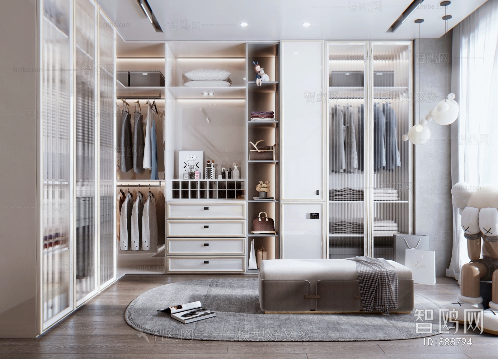 Modern Clothes Storage Area