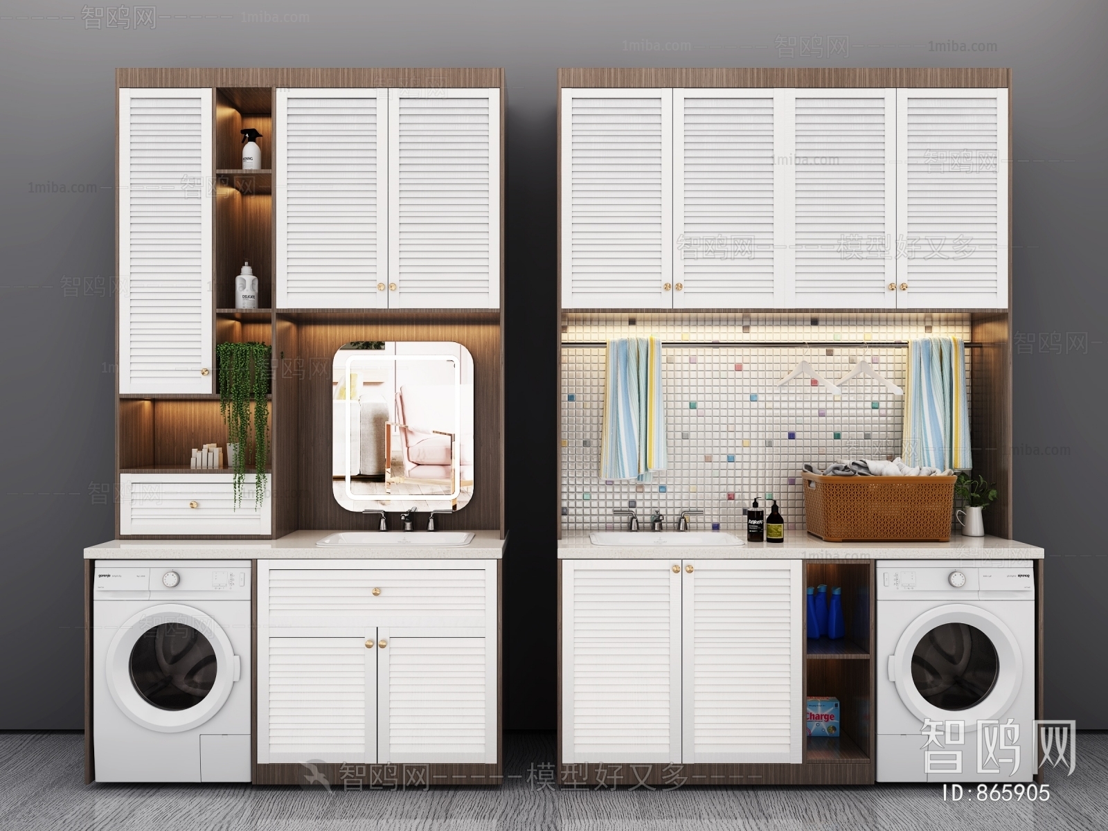 Modern Laundry Cabinet