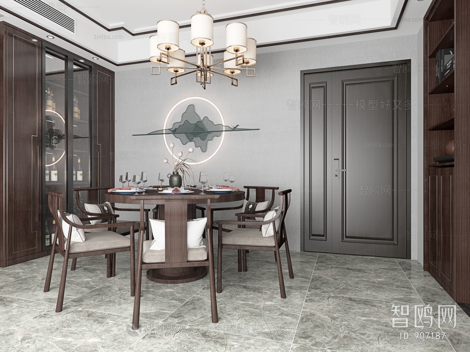 New Chinese Style Dining Room