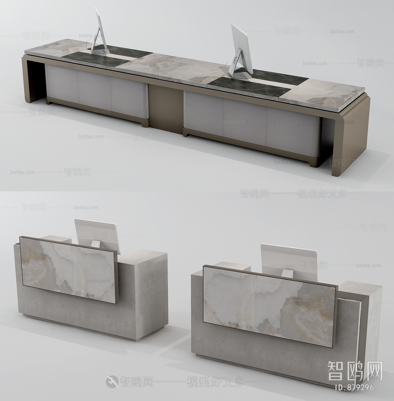 New Chinese Style Reception Desk