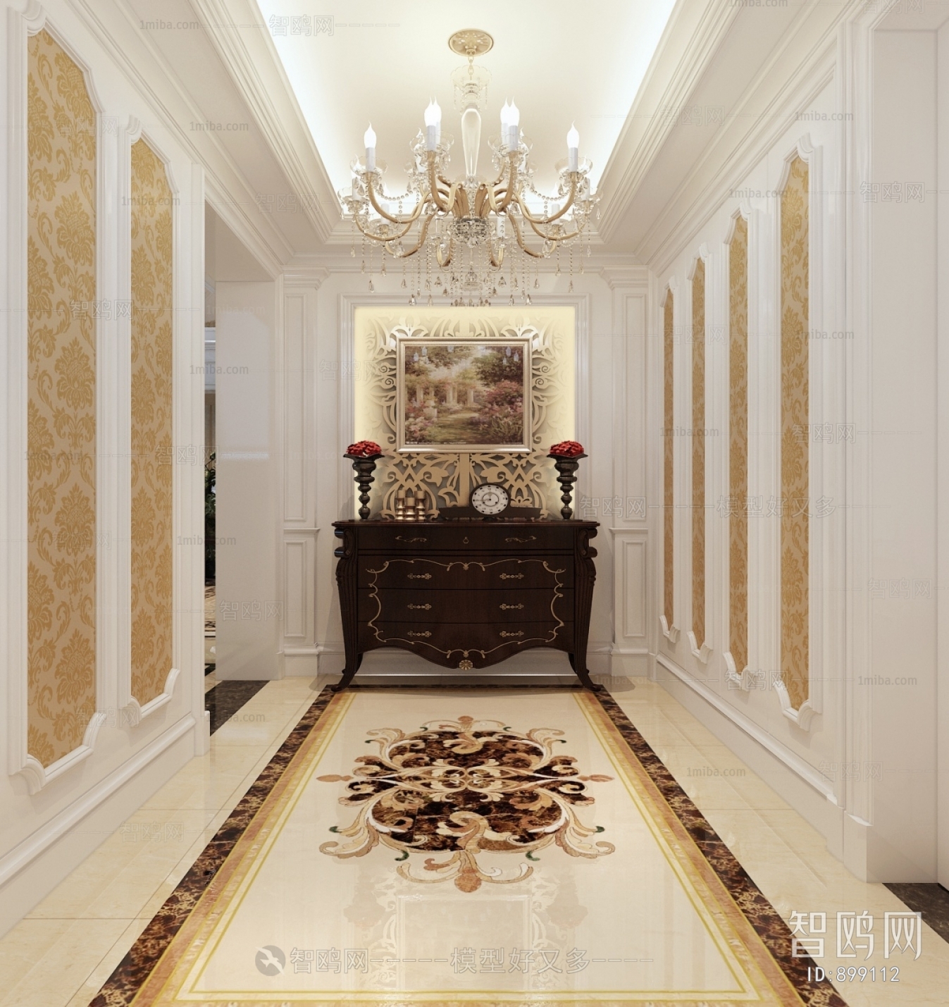 Simple European Style Hallway