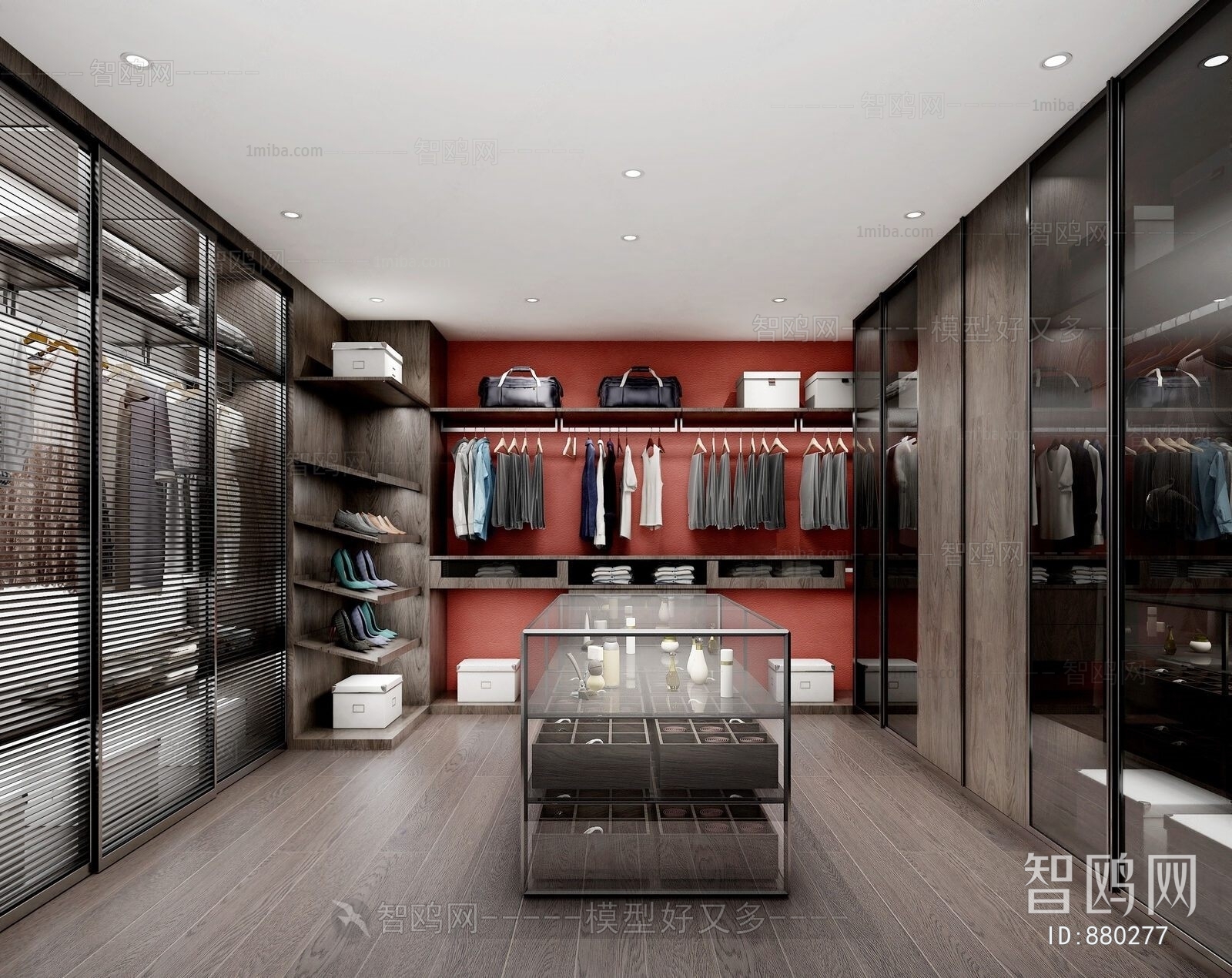 Modern Clothes Storage Area