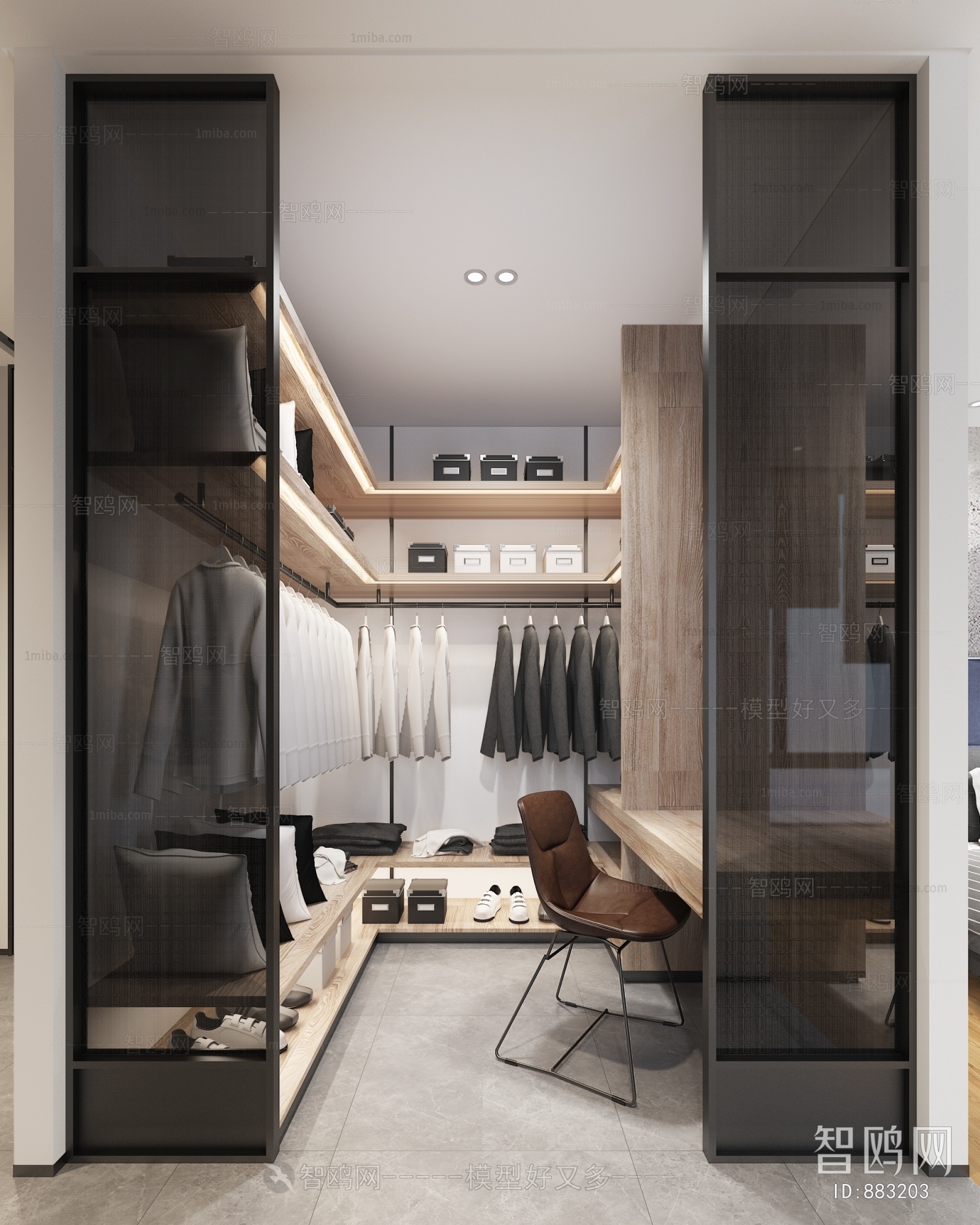 Modern Clothes Storage Area