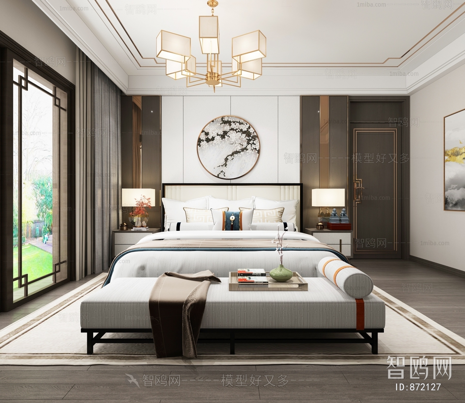 New Chinese Style Bedroom