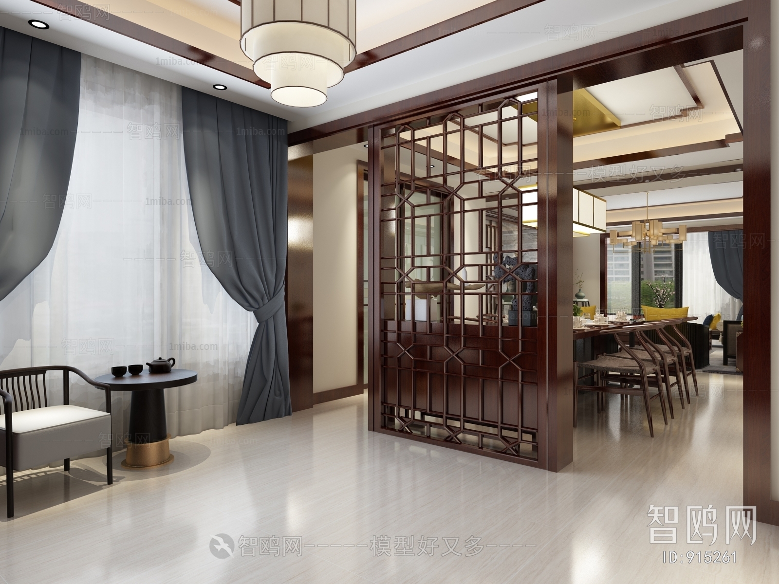 New Chinese Style Dining Room