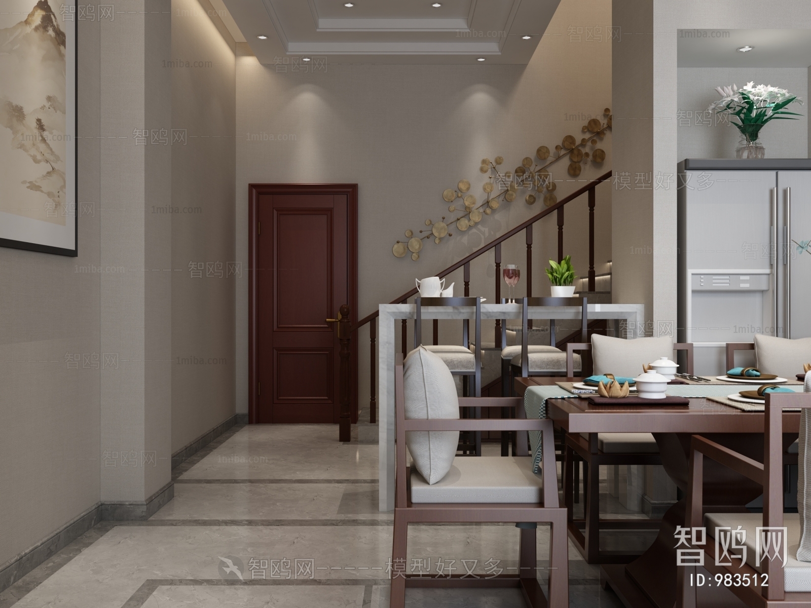 New Chinese Style Dining Room