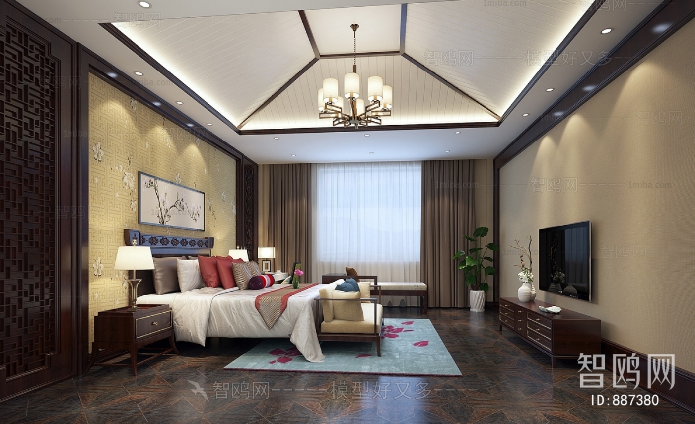 New Chinese Style Bedroom