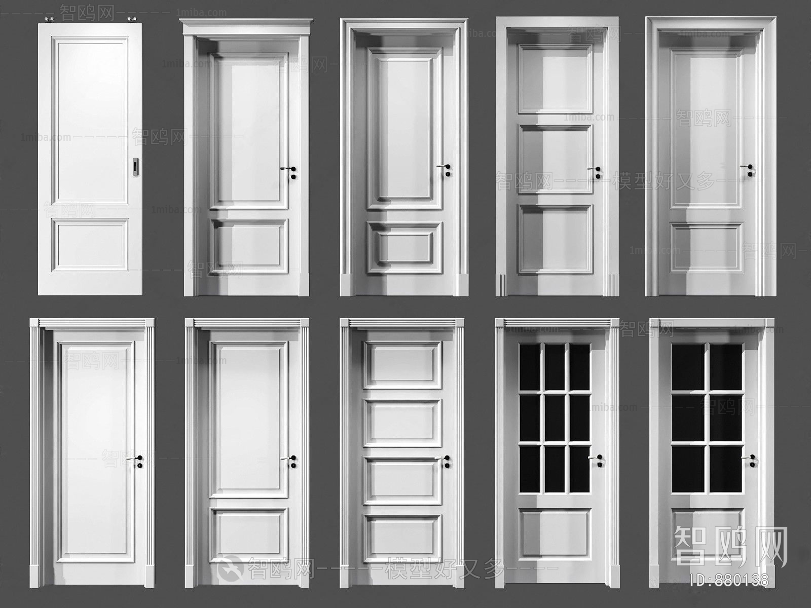 Simple European Style Door