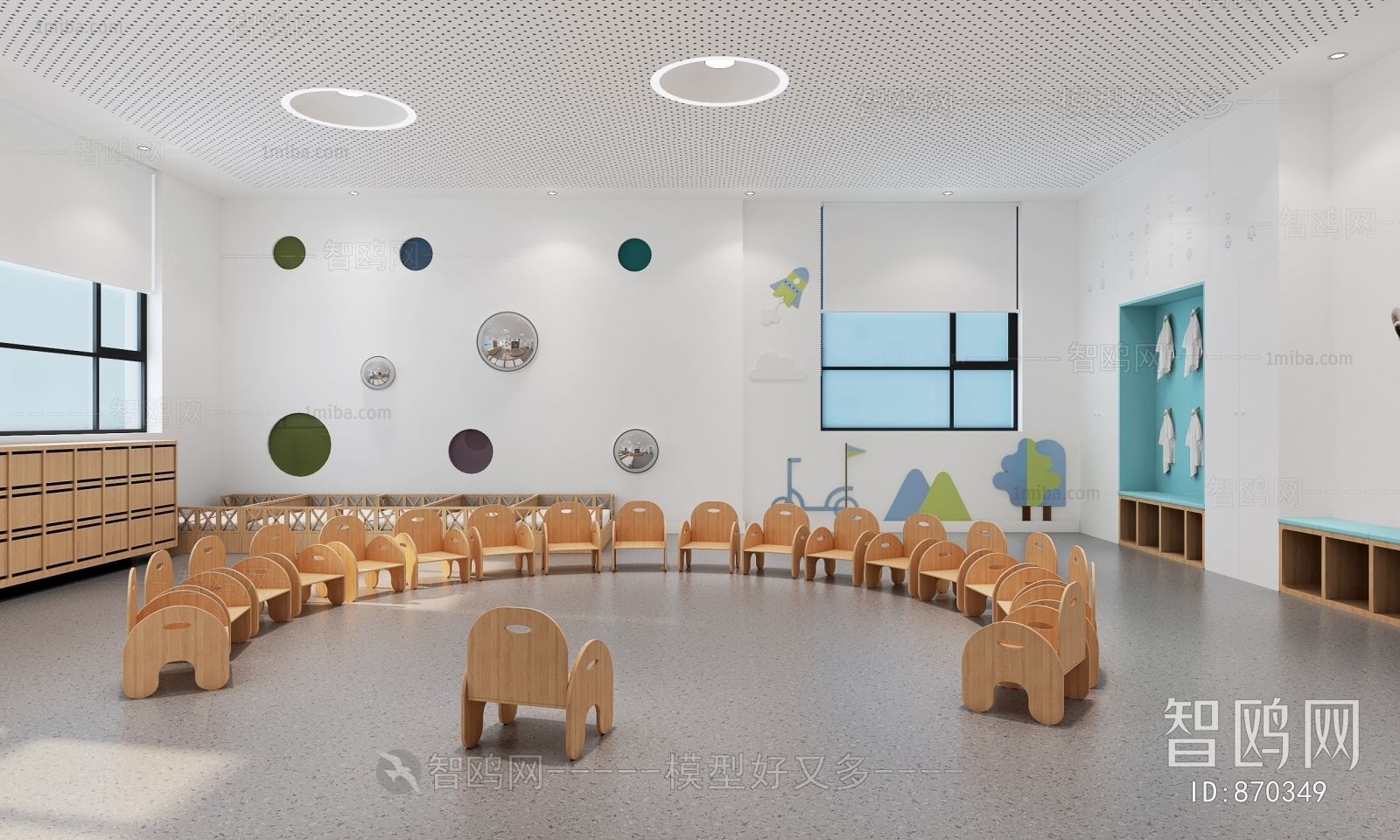 北欧幼儿园教室活动室