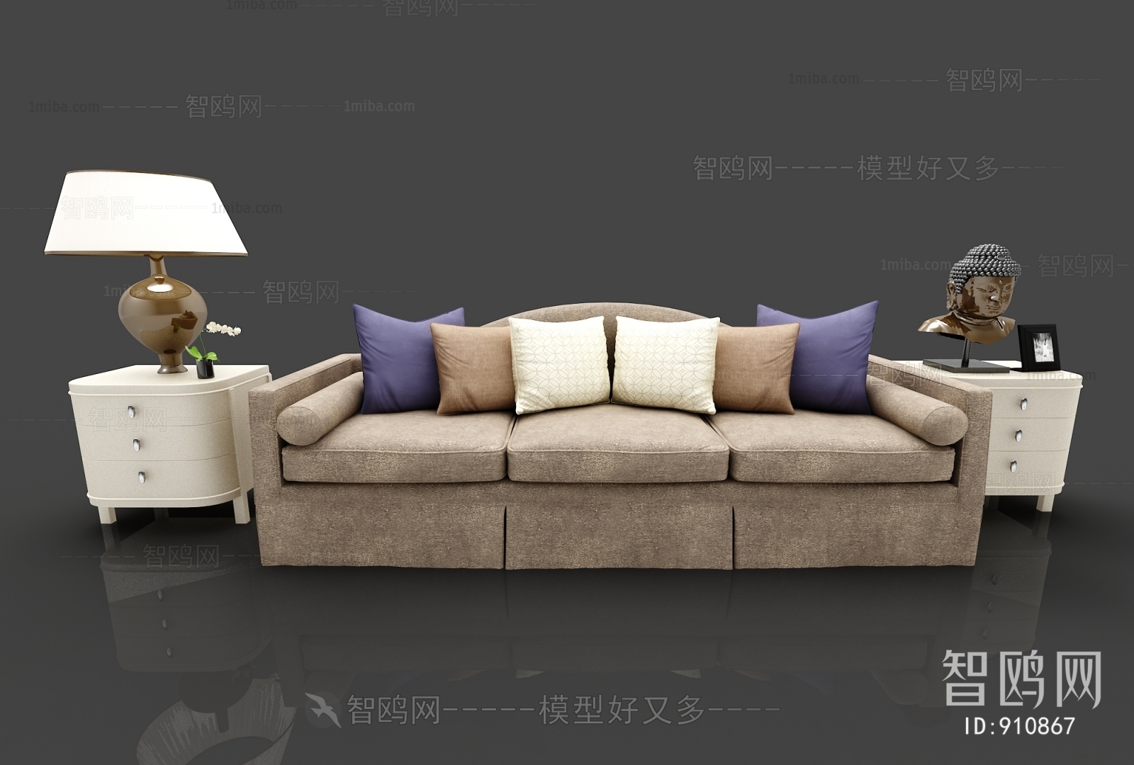 Modern Three-seat Sofa