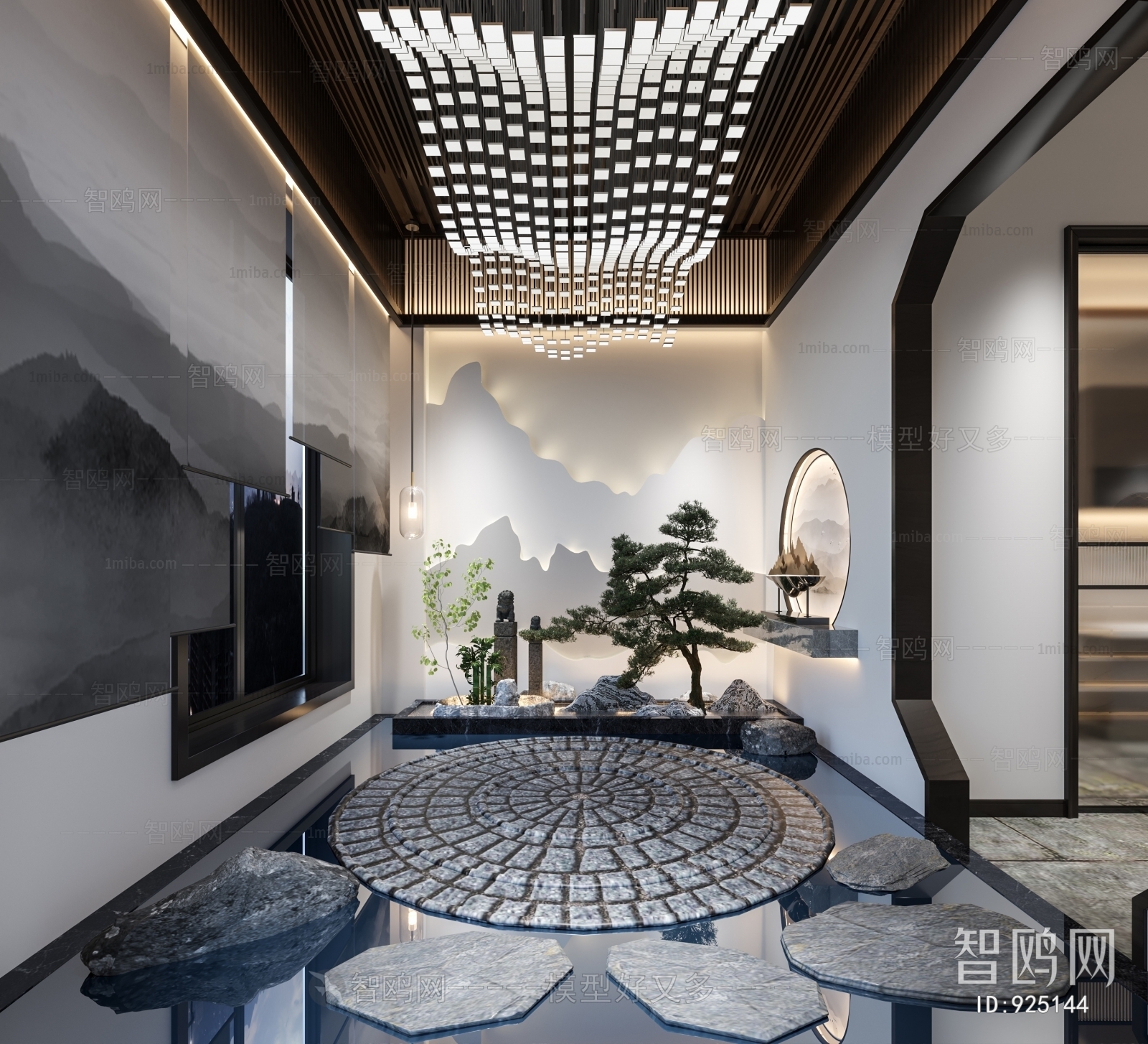 New Chinese Style Hallway