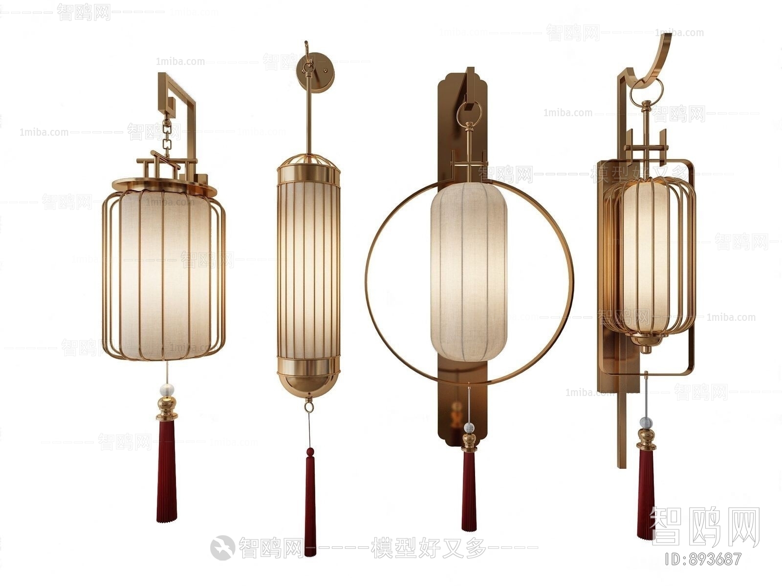 New Chinese Style Wall Lamp