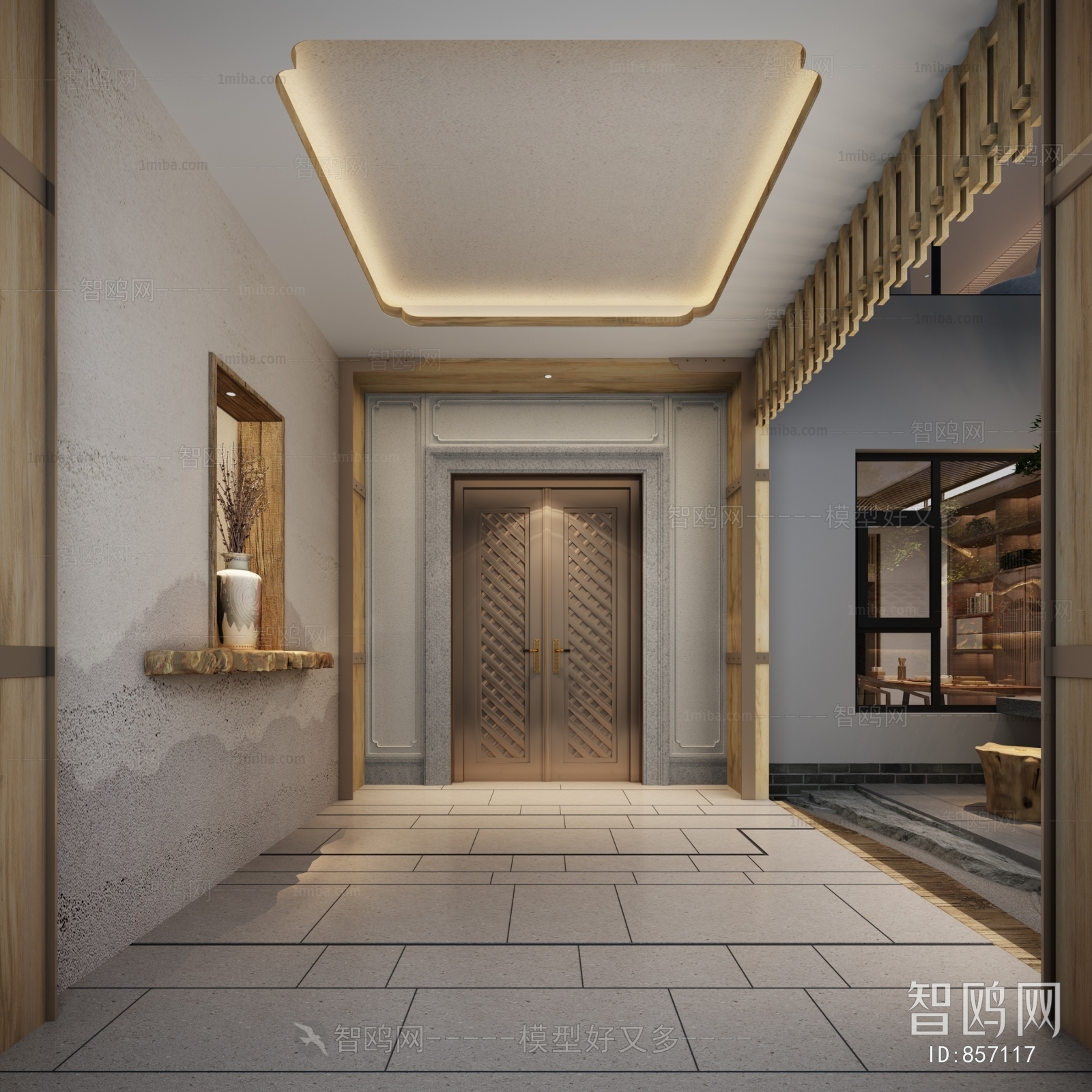 New Chinese Style Hallway