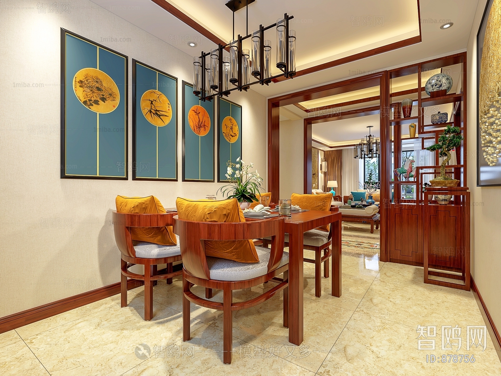 New Chinese Style Dining Room