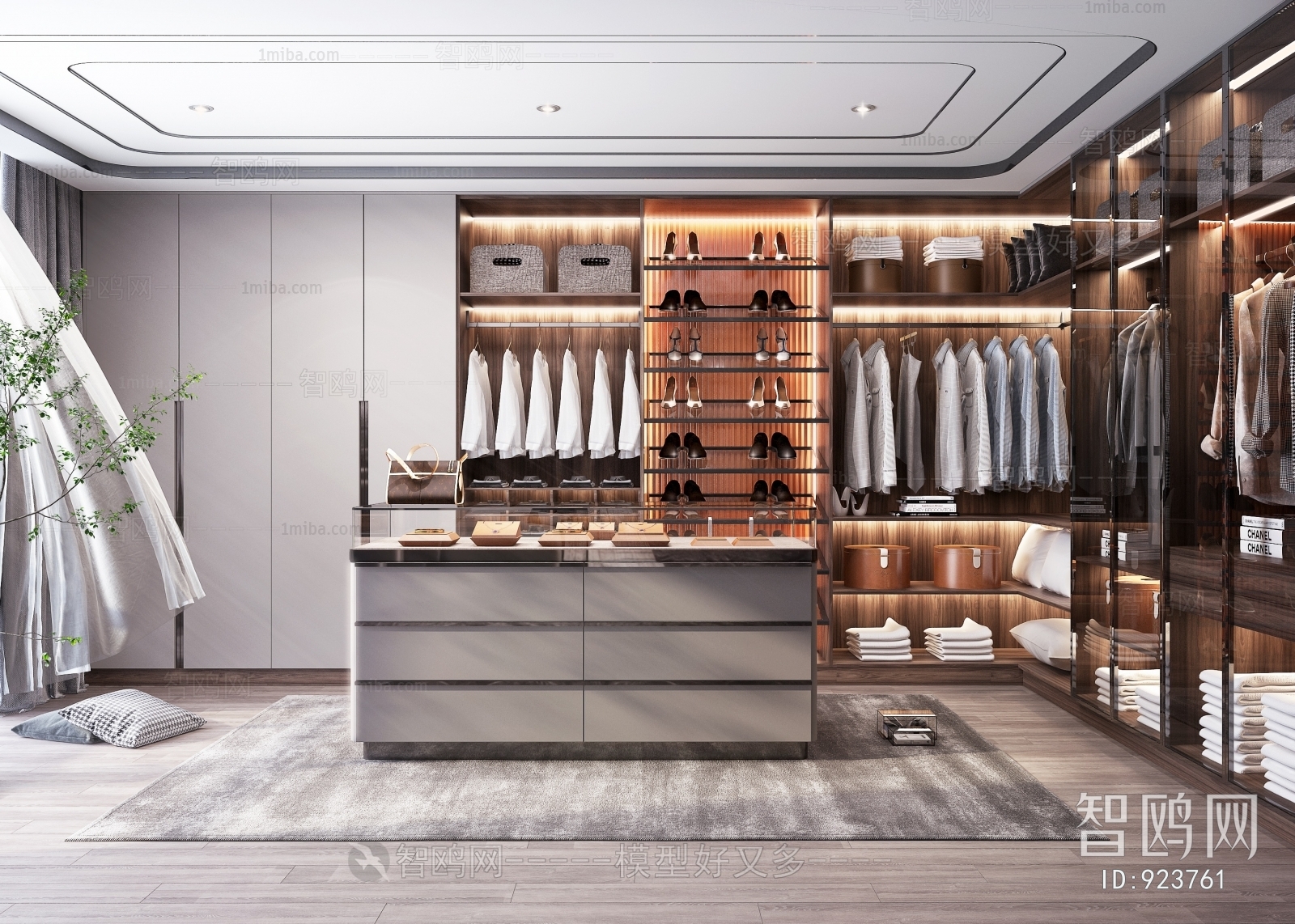 Modern Clothes Storage Area