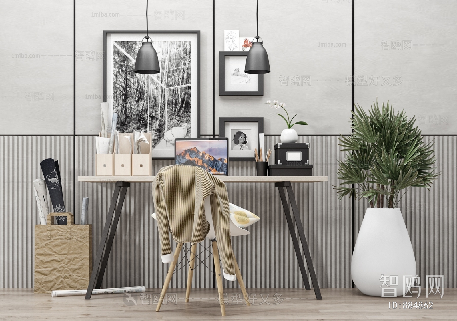 Modern Computer Desk And Chair