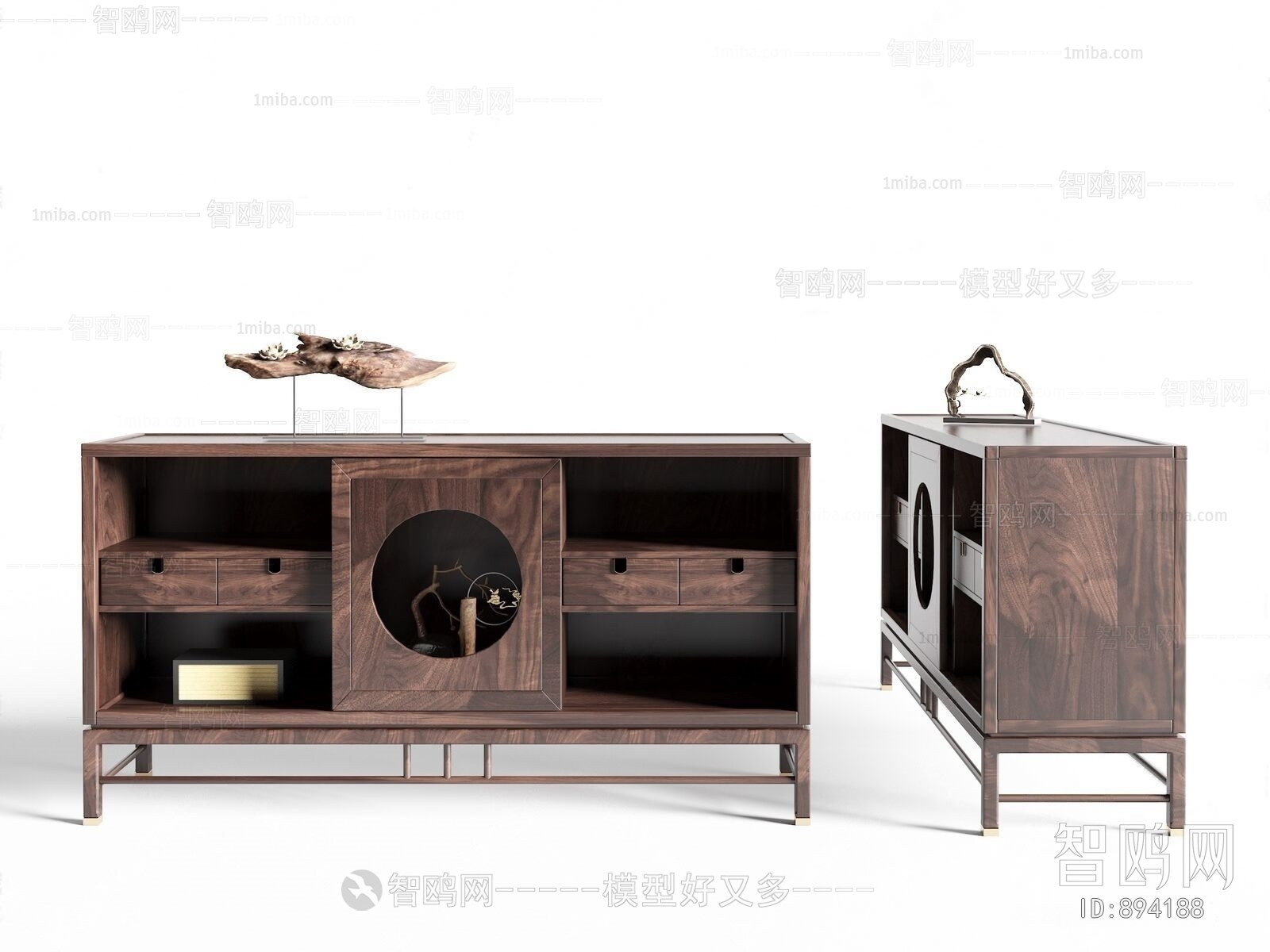 New Chinese Style Side Cabinet