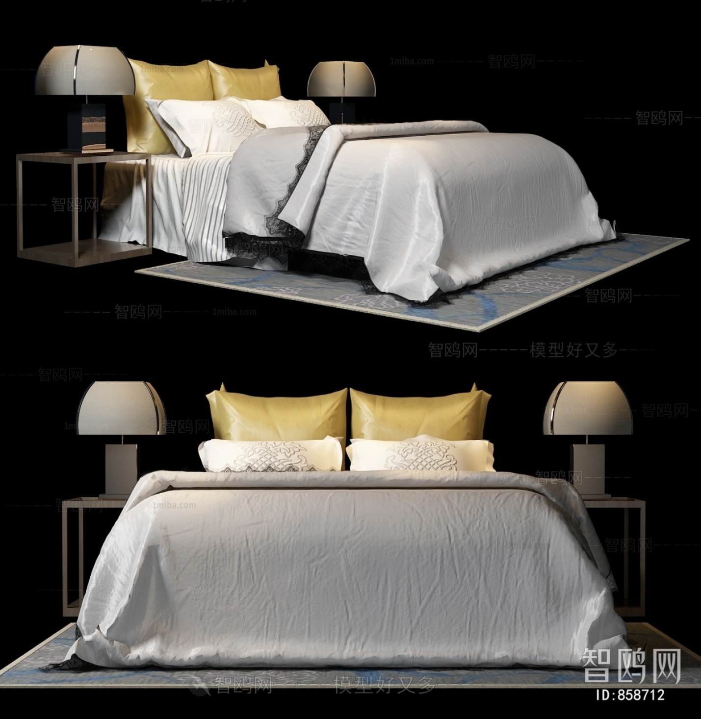 New Chinese Style Double Bed