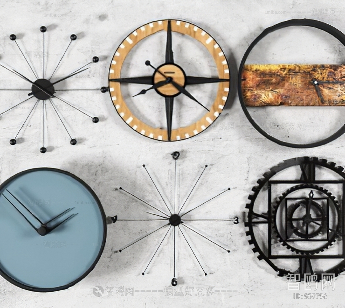 Industrial Style Wall Clock