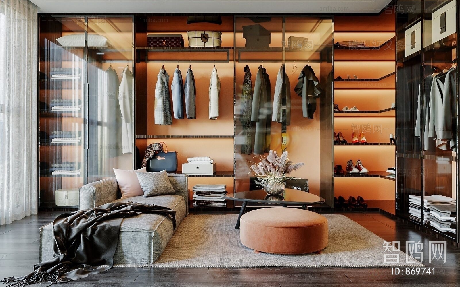 Modern Clothes Storage Area