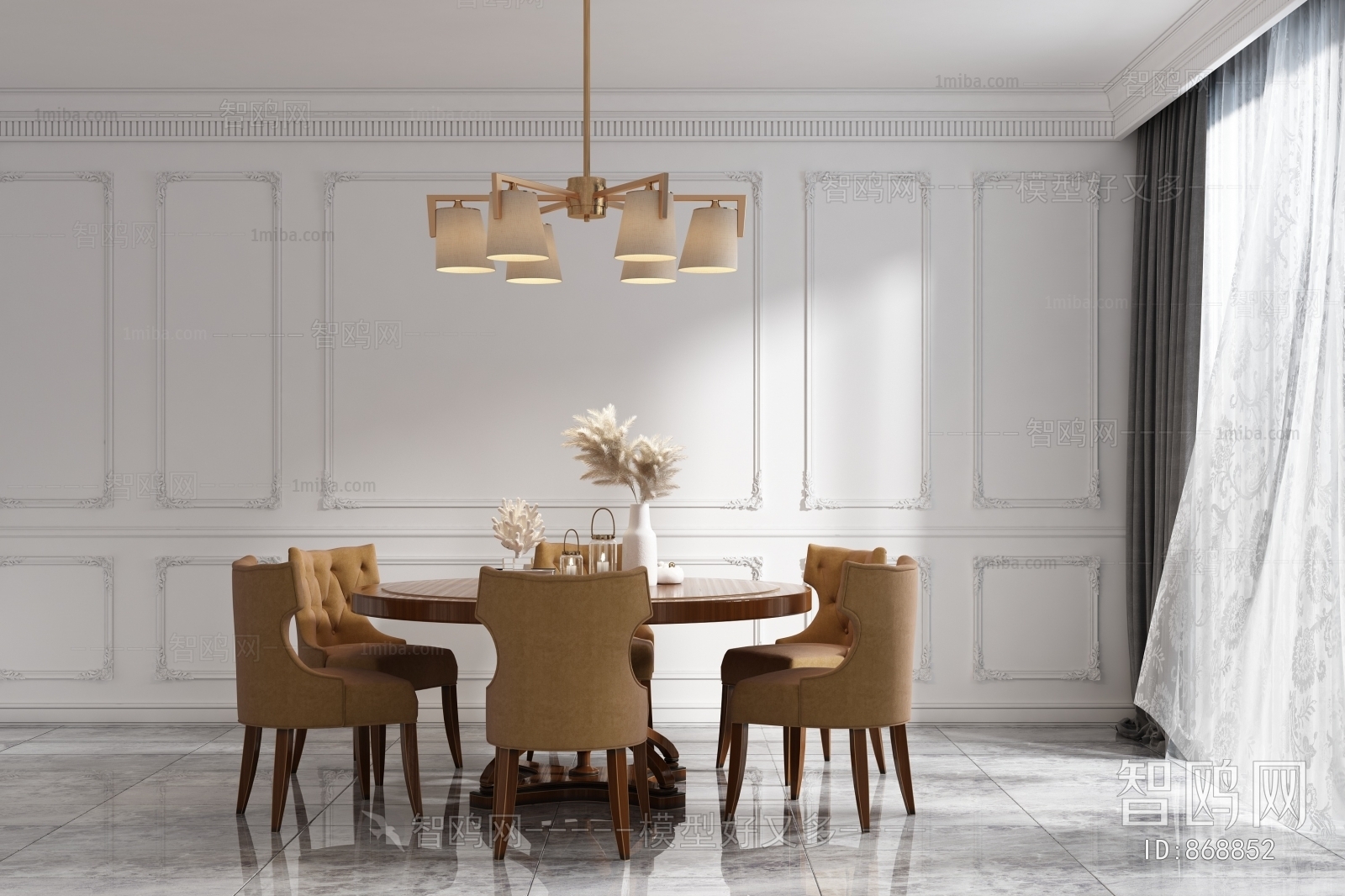 American Style Dining Table And Chairs