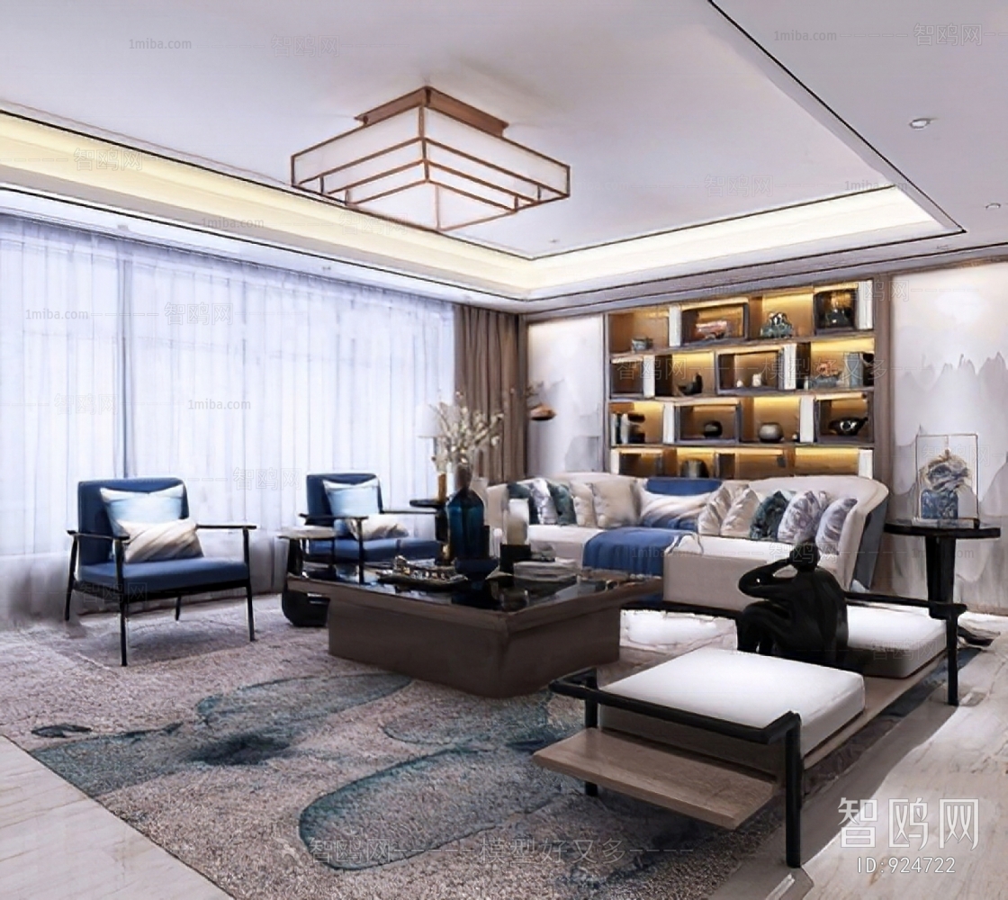 New Chinese Style A Living Room