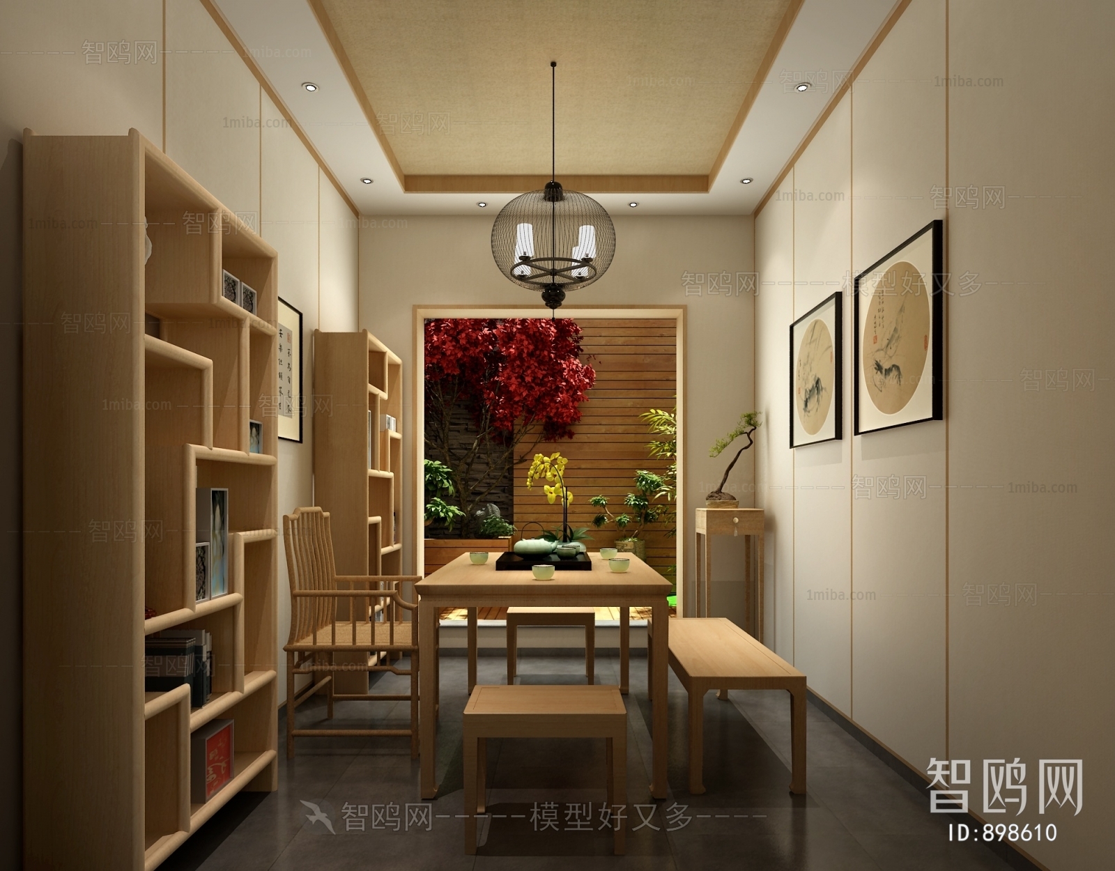 New Chinese Style Study Space