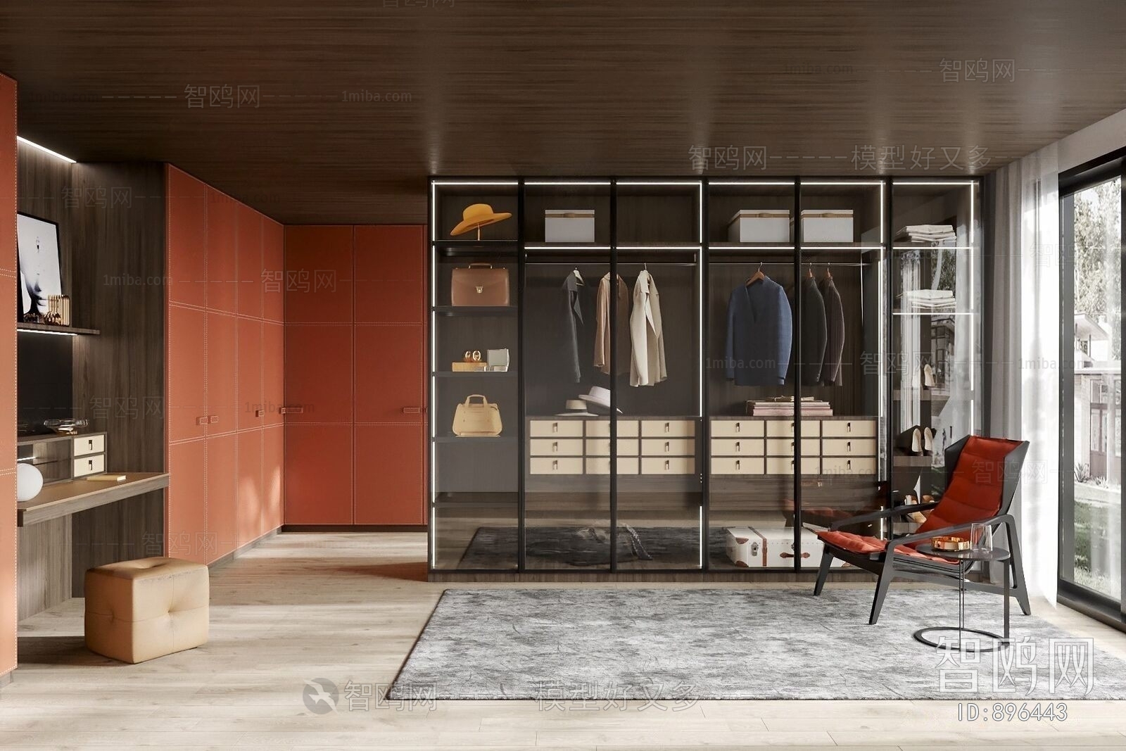 Modern Clothes Storage Area