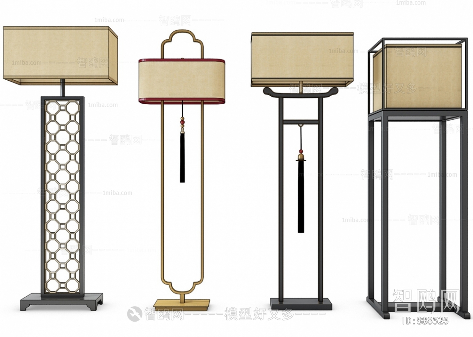 New Chinese Style Floor Lamp