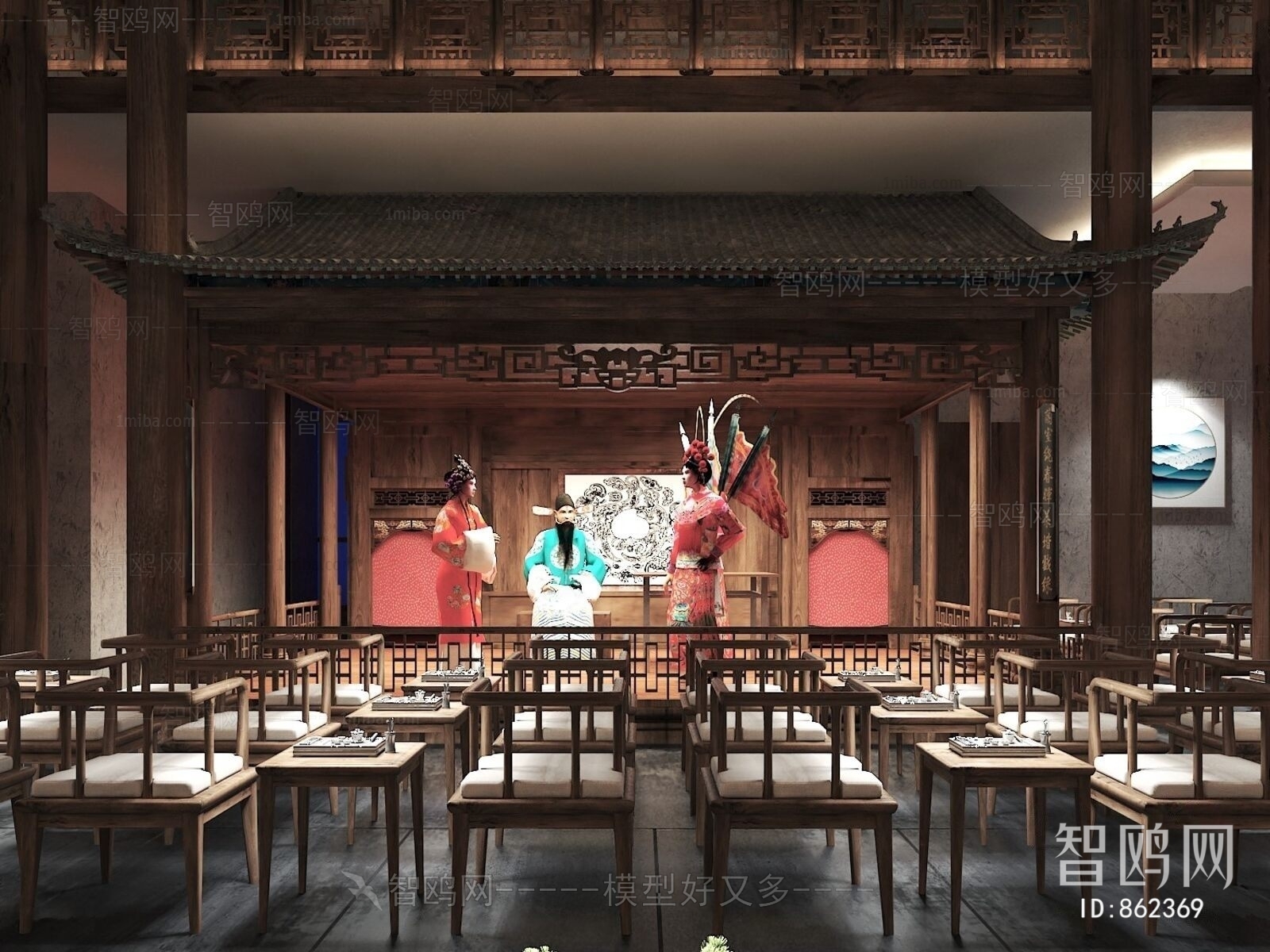 New Chinese Style Teahouse Tea House