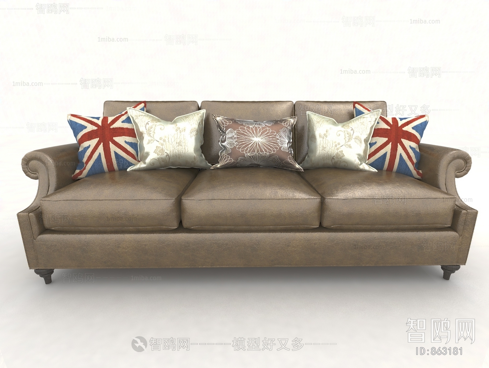 American Style Three-seat Sofa