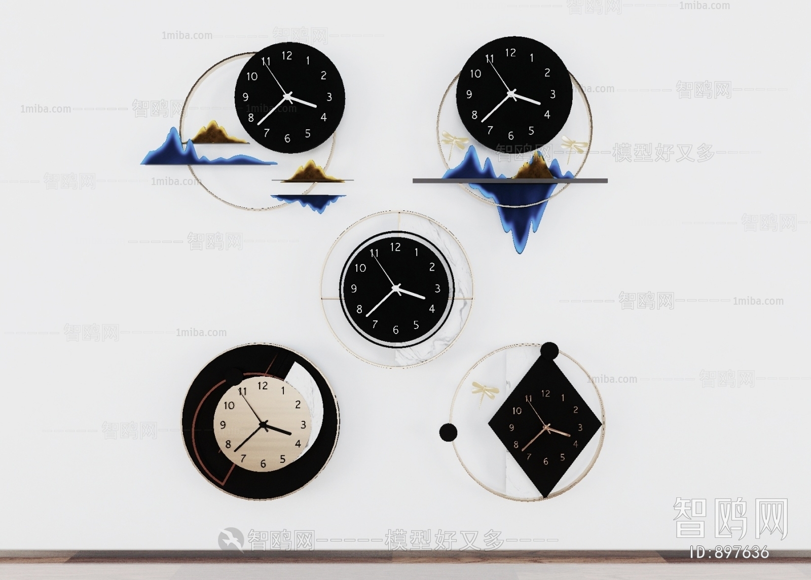 New Chinese Style Wall Clock