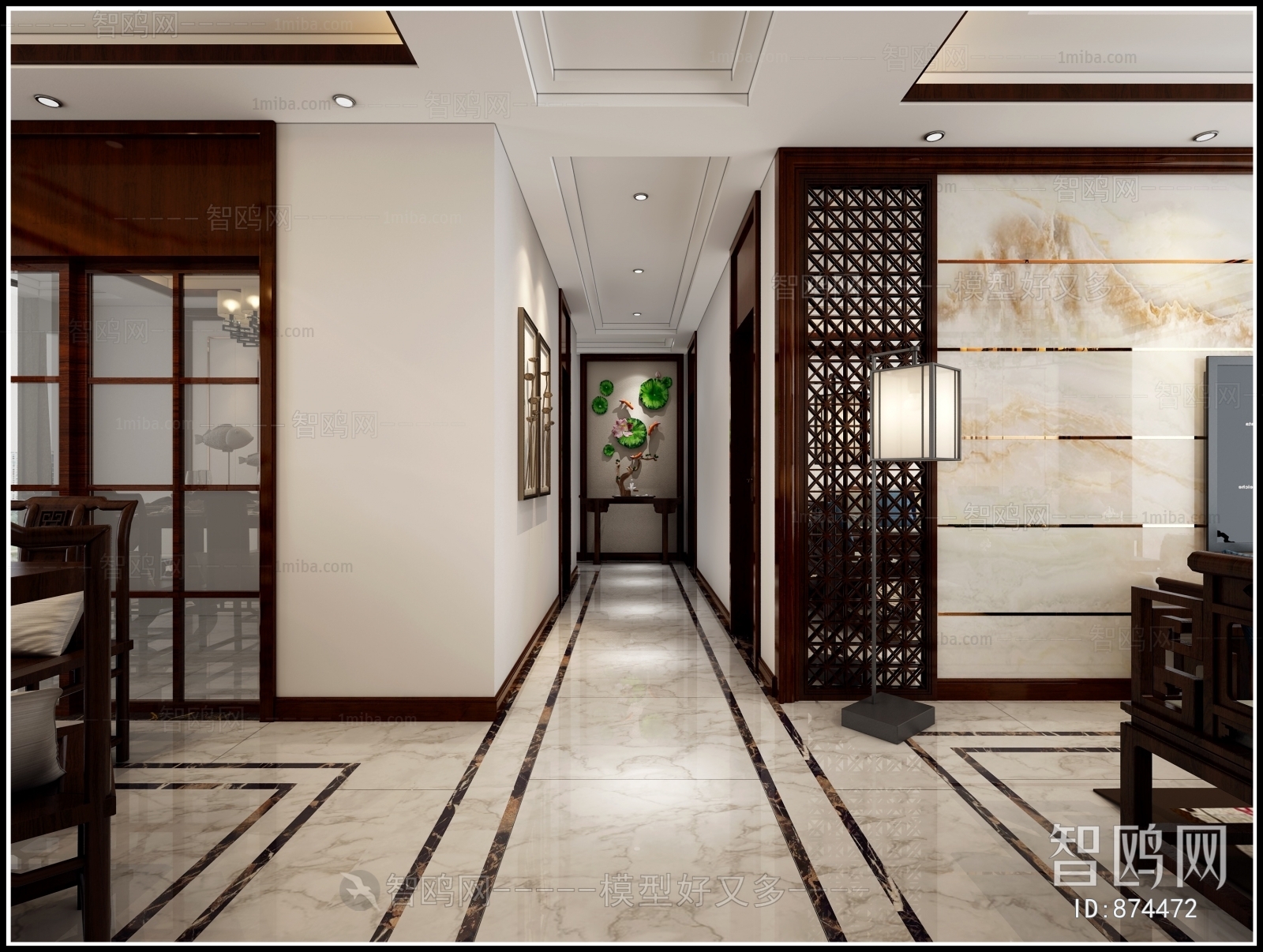 New Chinese Style Hallway