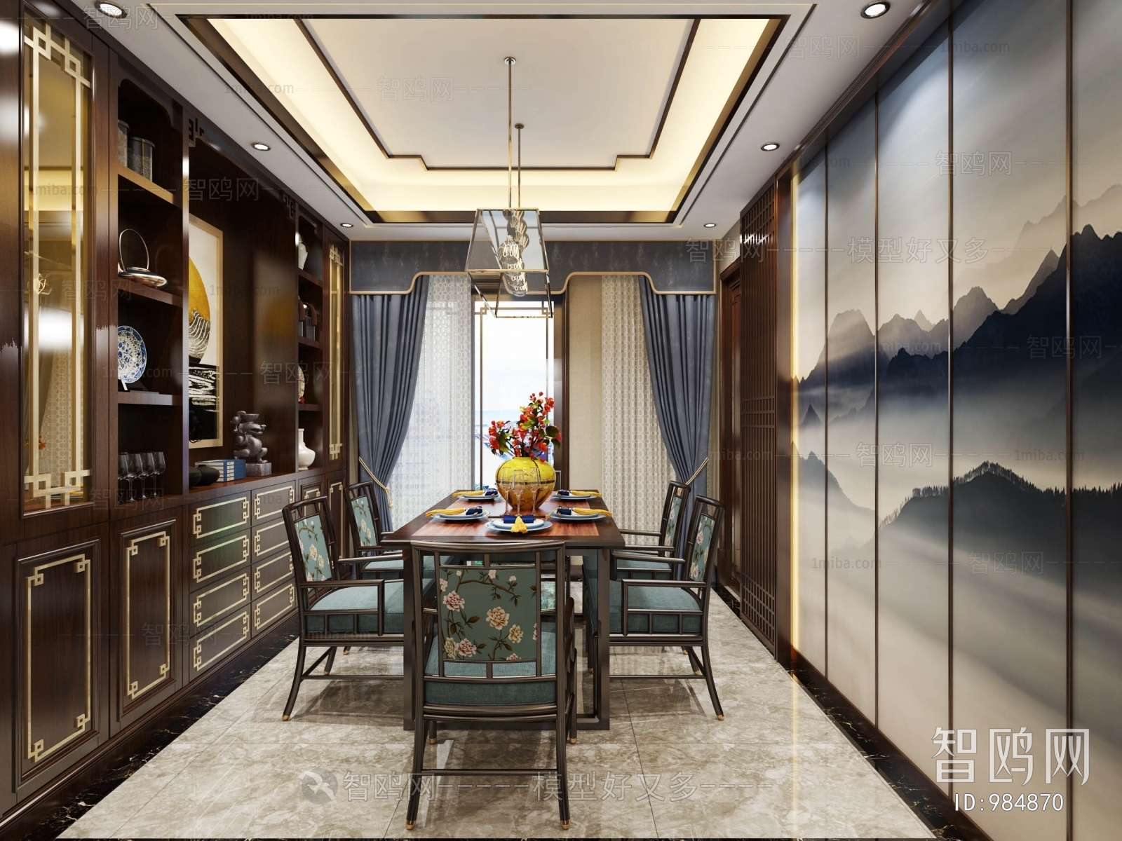 New Chinese Style Dining Room