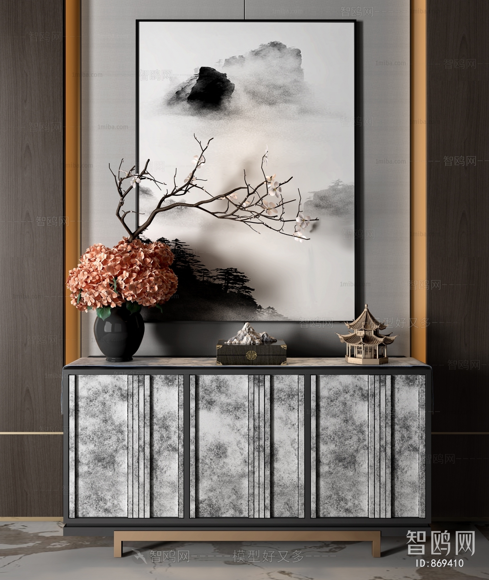 New Chinese Style Side Cabinet/Entrance Cabinet