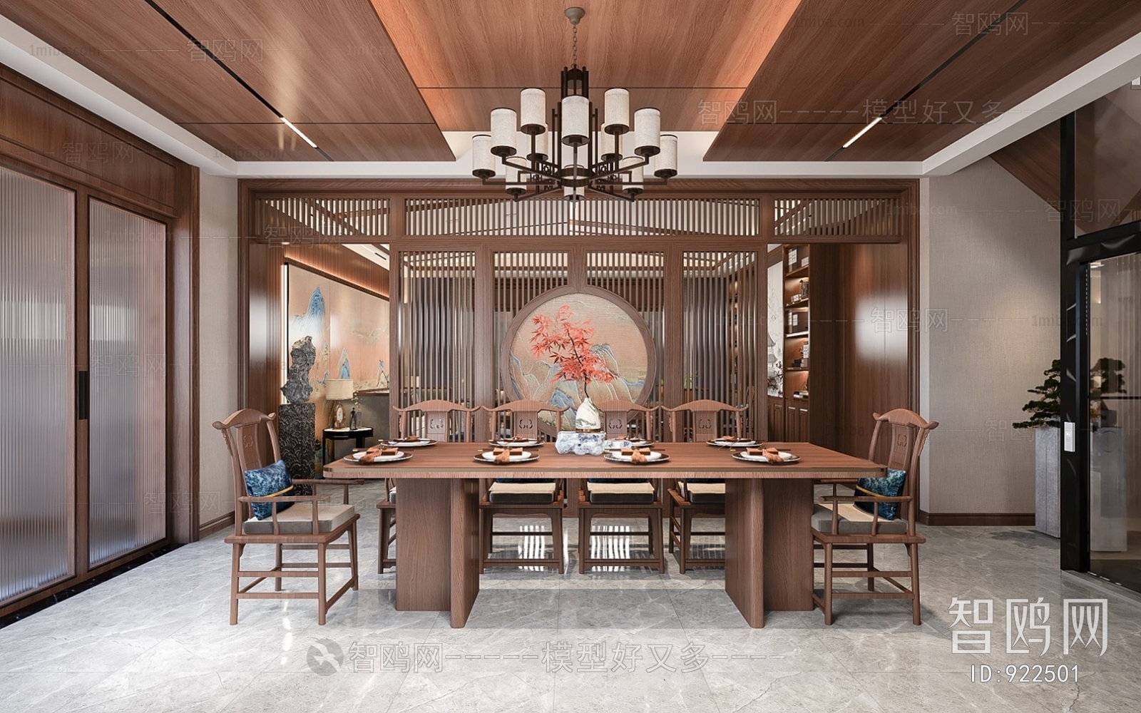 New Chinese Style Dining Room