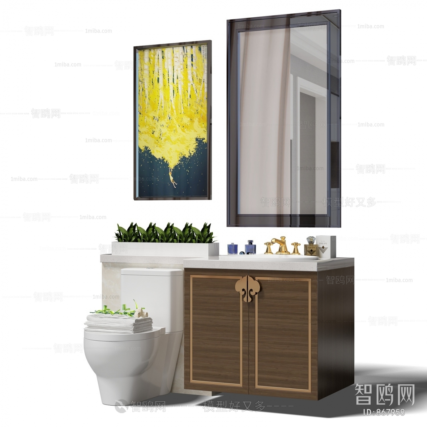 Chinese Style Bathroom Cabinet