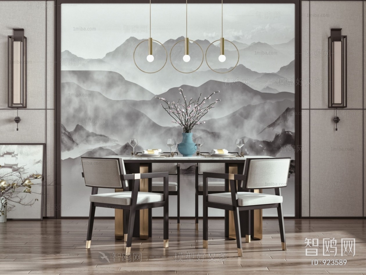 New Chinese Style Dining Table And Chairs