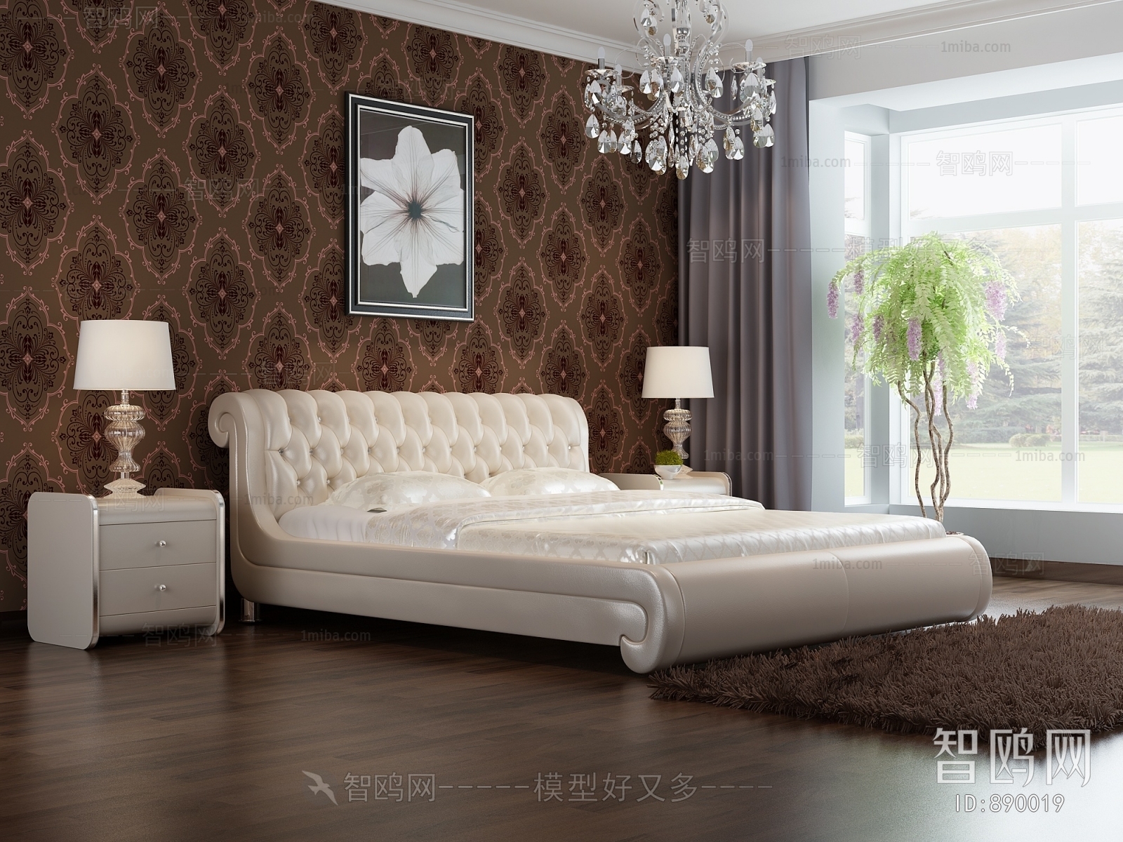Classical Style Double Bed