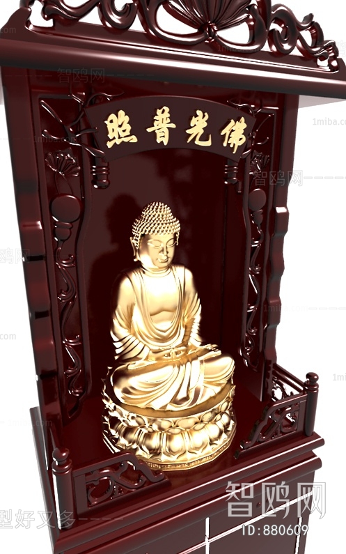 Chinese Style Buddhist Niche