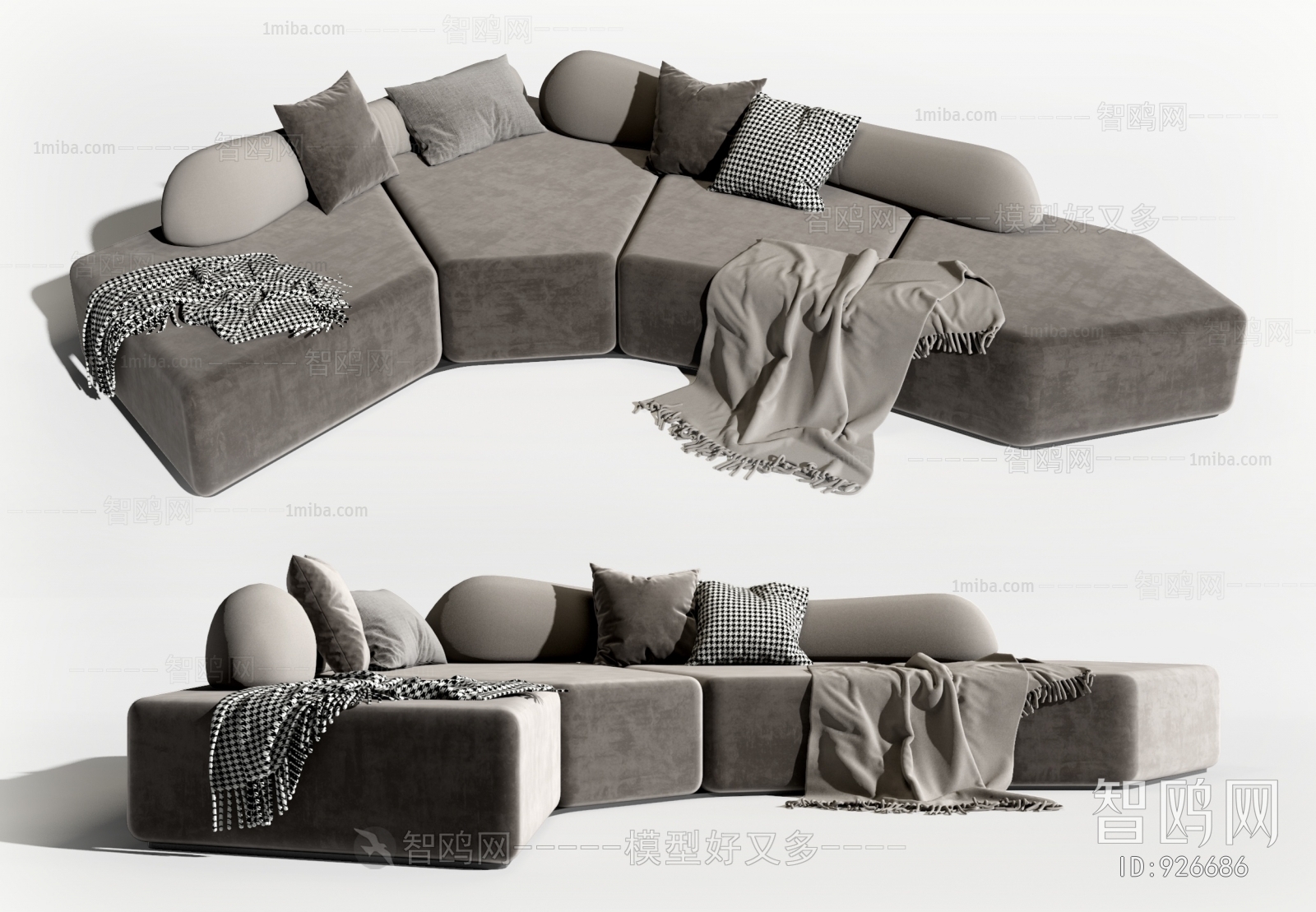 Modern Multi Person Sofa