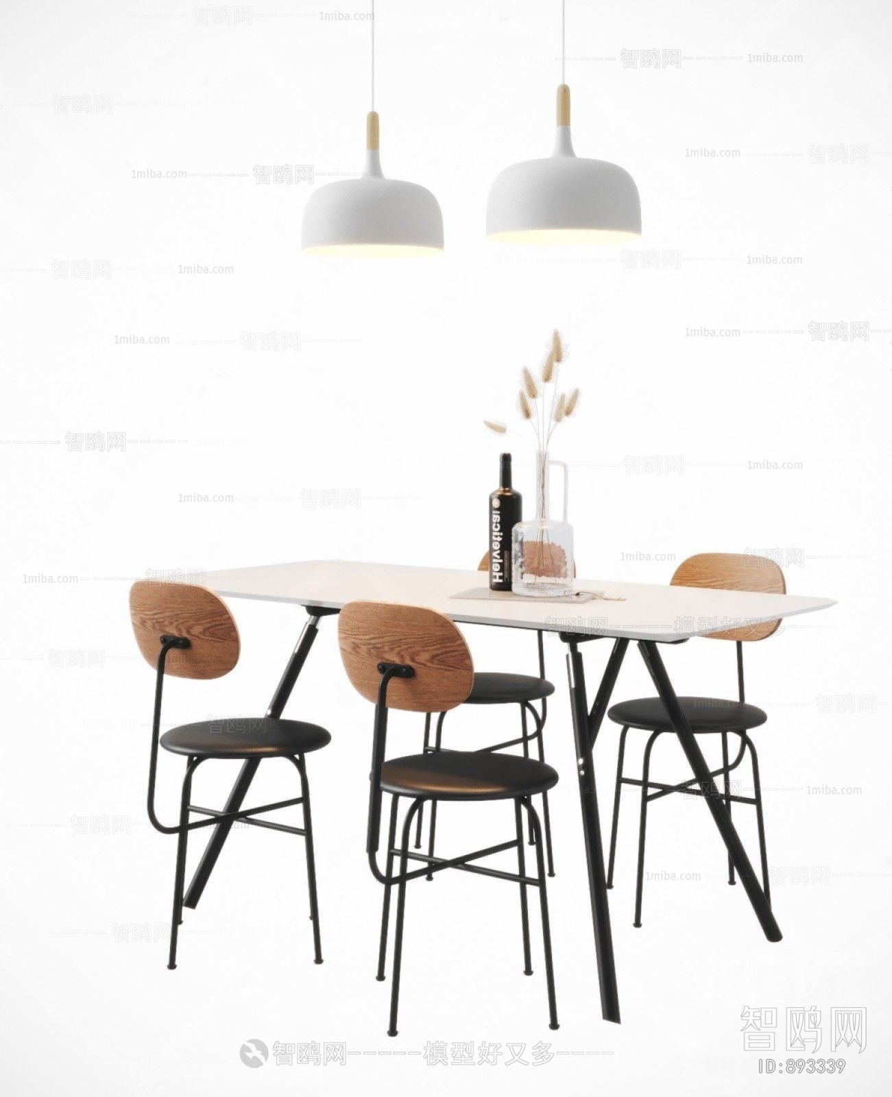 Industrial Style Dining Table And Chairs