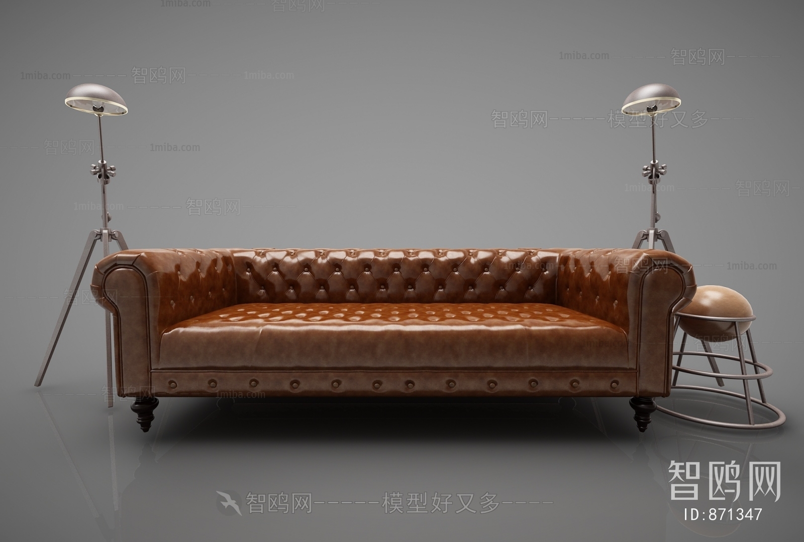 American Style Three-seat Sofa